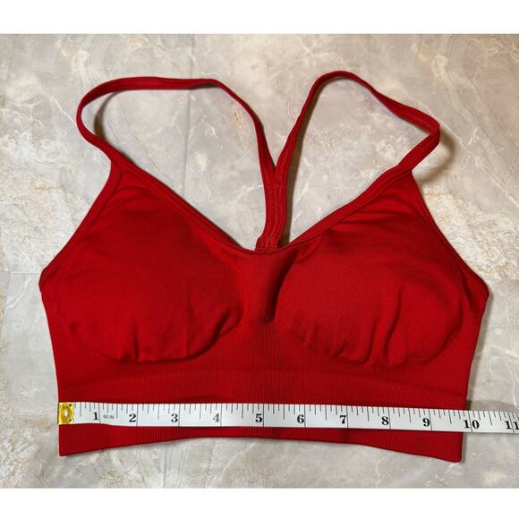 NWOT Womens Gymshark Sports Bra Red Size Small - Picture 2 of 5